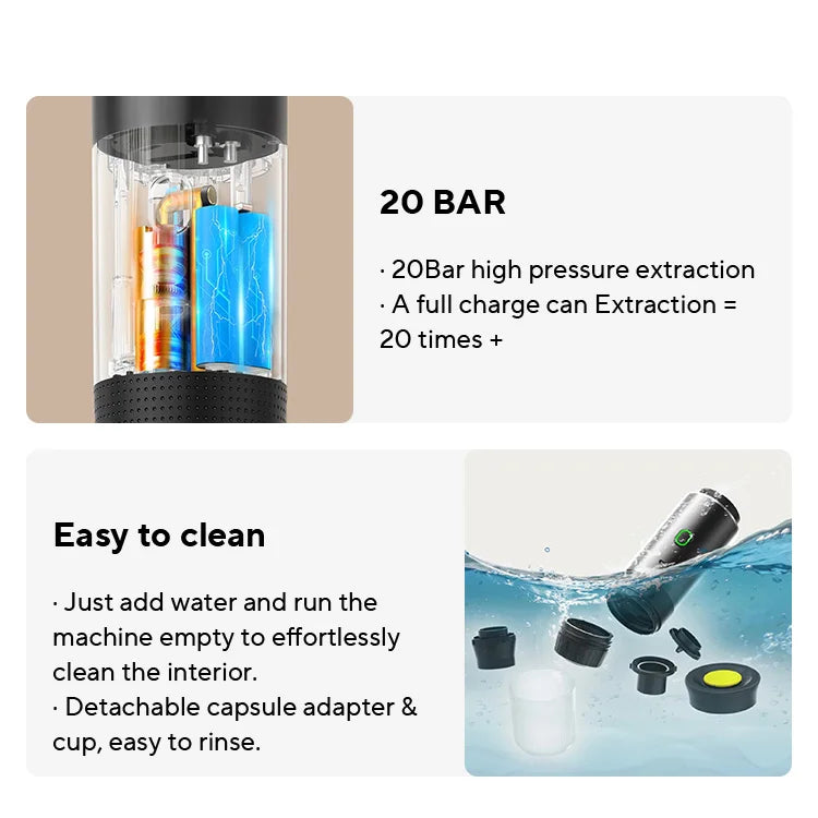 Wireless Portable 3-in-1 Coffee Maker